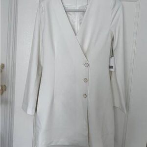 JASON WU Cream Blazer Mini Dress Size Medium NWT